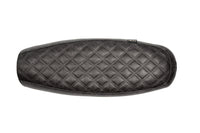 The "Essential" Diamond Stitch Leather Slim Seat - Black